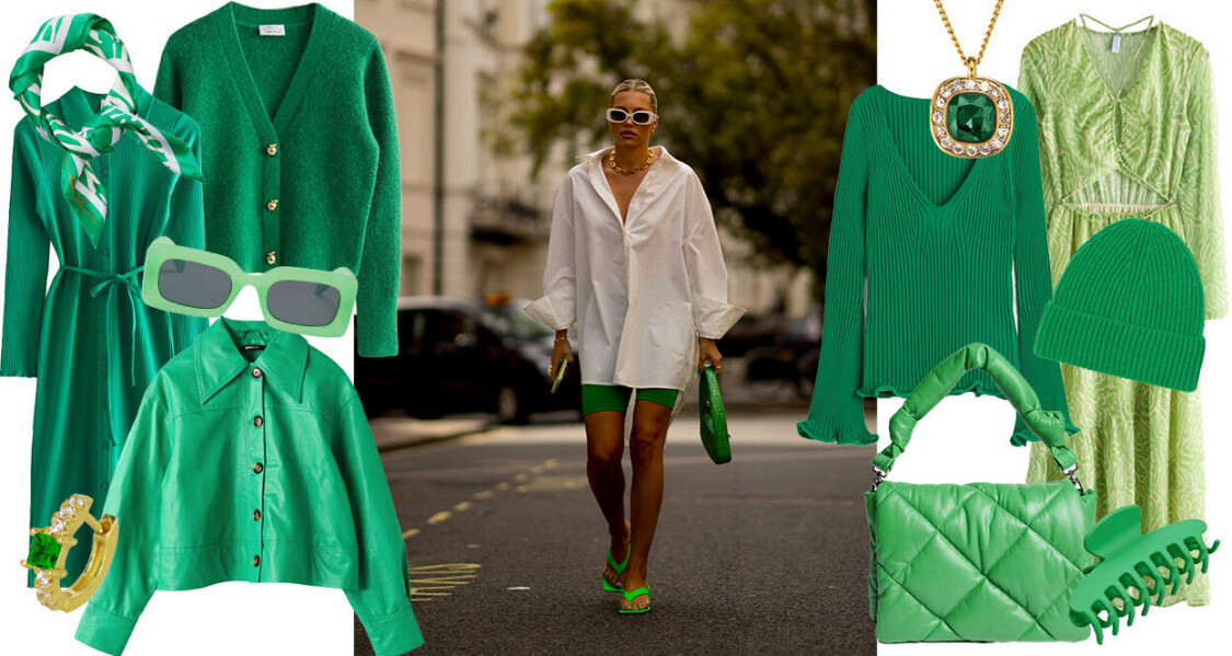 gröna kläder – trendiga färger våren 2022