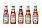 Heinz fem limited edition-flaskor med motiv av de vi mest äter ketchup till.