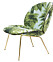 Gubis klassiker Lounge Chair, här i Pierre Freys palmtyg Mauritius