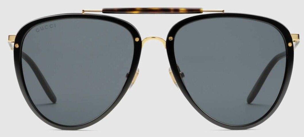 solglasögon från Gucci i pilotmodell.