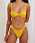 gul rynkad bikini från Nakd