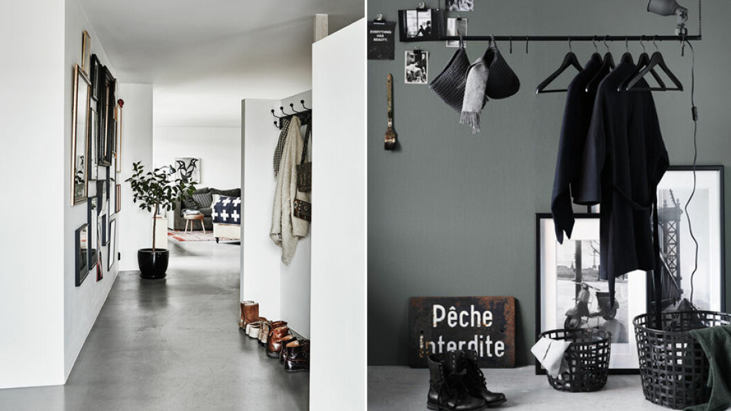 Foto: Petra Bindel Stylist: Tina Hellberg för <a href="https://www.elle.se/decoration/hemma-hos-skapade-60-talets-los-angeles-i-malmo/" target="_blank" rel="noopener">Elle Decoration</a> / Ikea hall-forvaring-tips