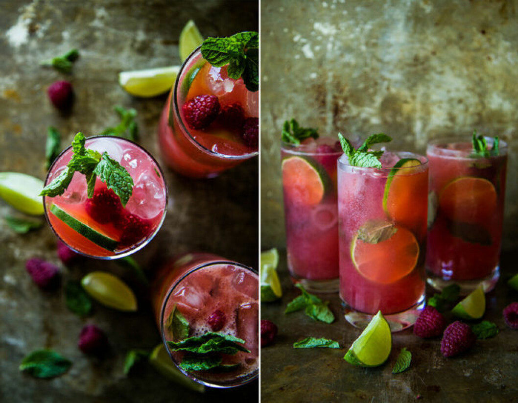 Hallonmojito