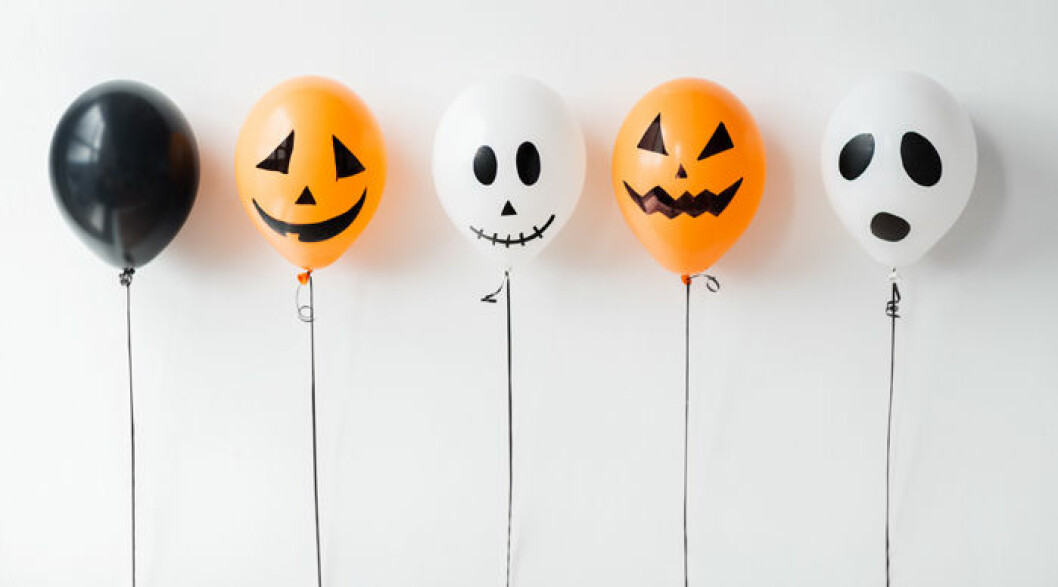 Måla spökballonger. Foto: Shutterstock Måla spökballonger.