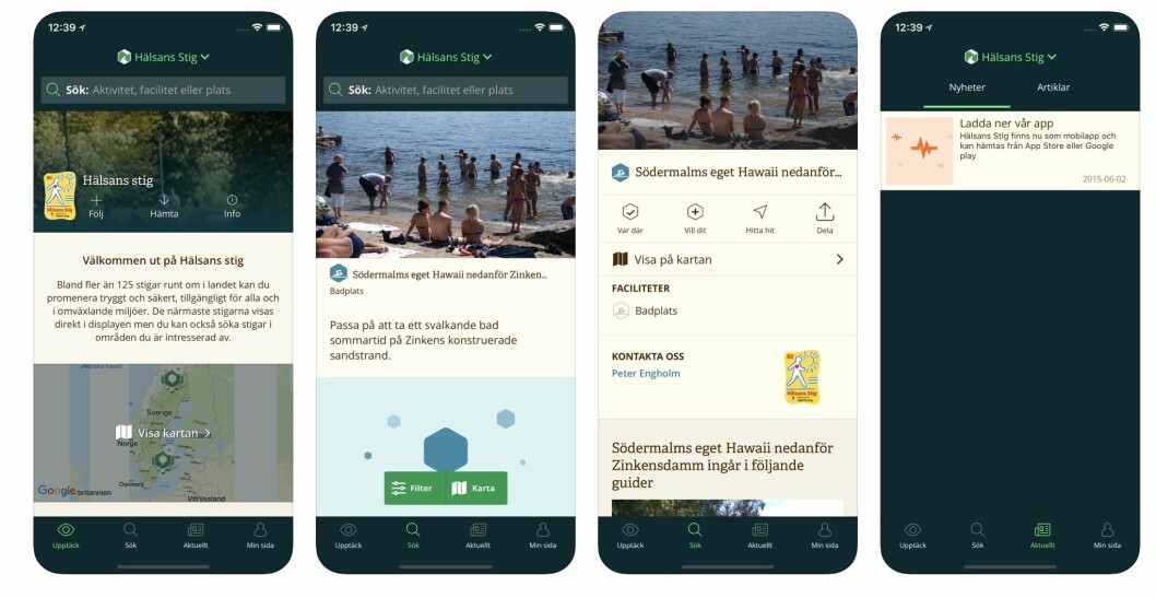 hälsans stig app