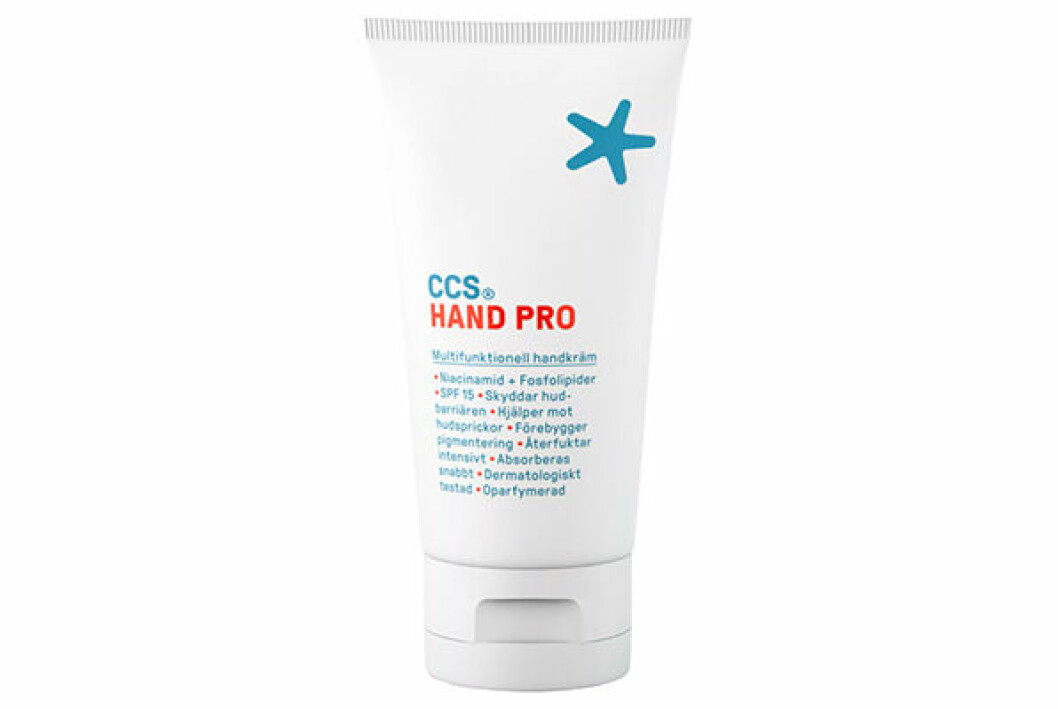 handkräm från CCS bästa handkräm torr händer sprickor