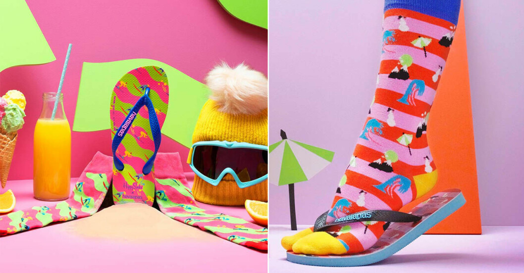 Foto: Happy Socks Happy Socks och Havaianas i samarbete