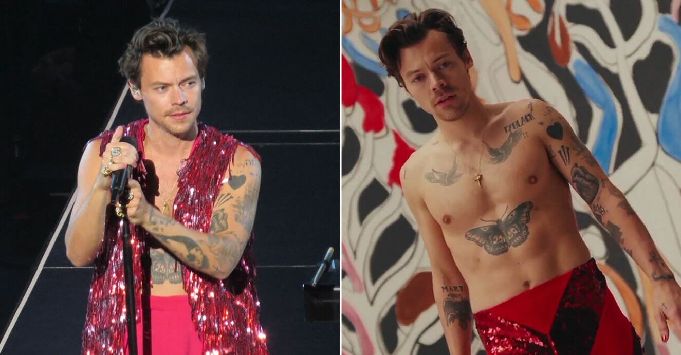 Därför döljer Harry Styles alla sina tatueringar – så ser han ut utan