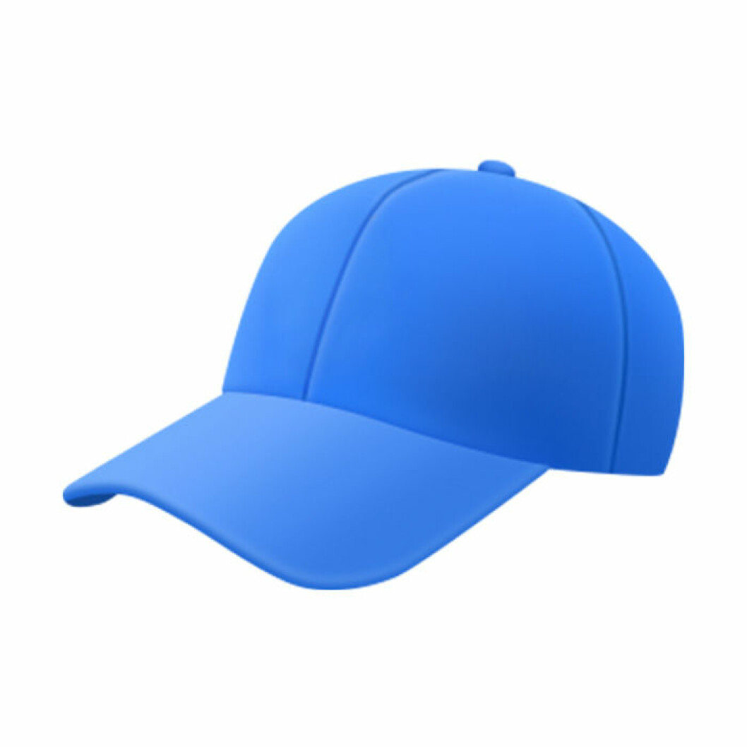 Nya emojis IOS 11, blå keps.
