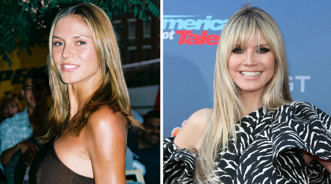 Heidi Klum ler då och nu