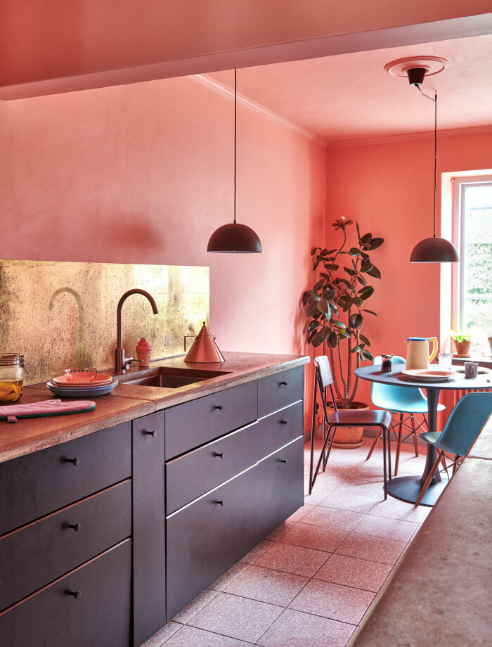 Hemma hos Camilla och Karl i Råå Elle Decoration köket