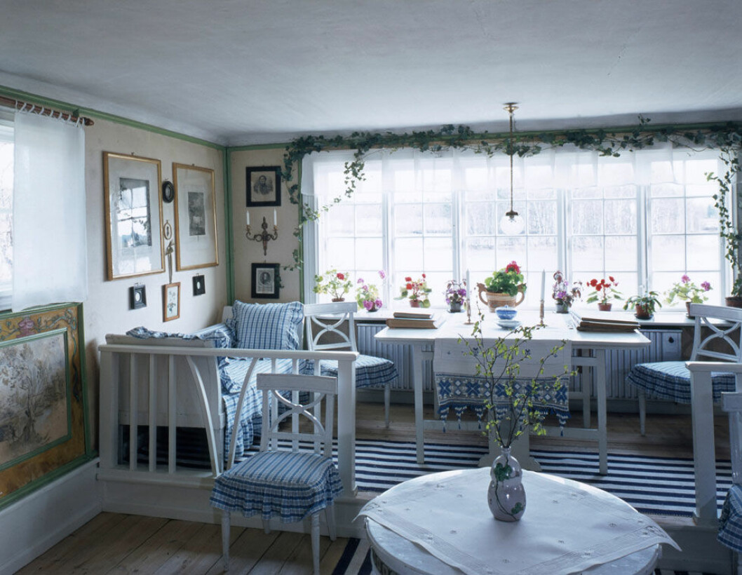 Hemma hos Carl Larsson i Dalarna. 