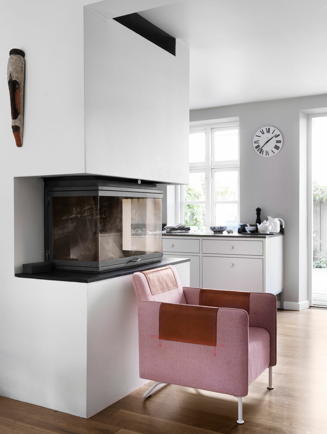 Hemma hos Mia Lagerman Köpenhamn kamin