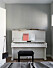 Hemma hos Mia Lagerman Köpenhamn piano vardagsrum