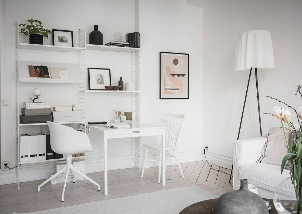 Foto: Anders Bergstedt Styling: Greydeco för Alvhem/mäklare: Åke Åkerman Hemmakontor för två