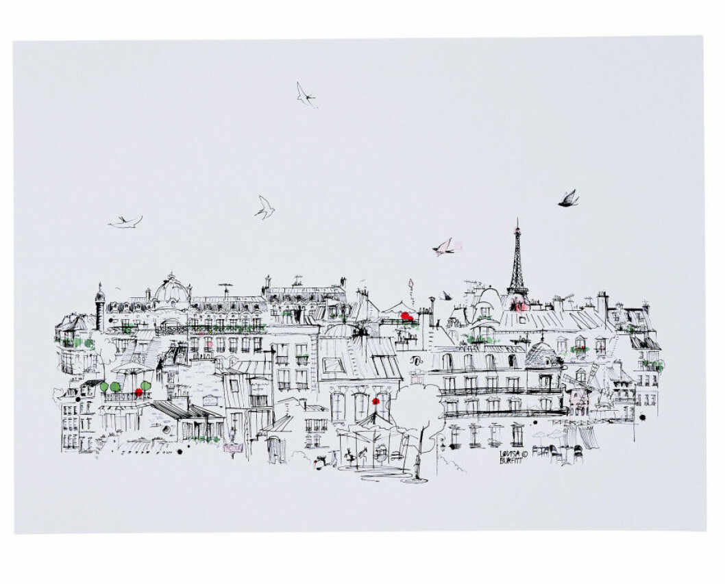 Hemtex-Var-2016-Lovisa-Burfitt-Poster-Ciel-Paris-50x70cm-599kr