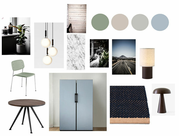 Henrik Nero startar alltid med att skapa ett moodboard inför en styling.