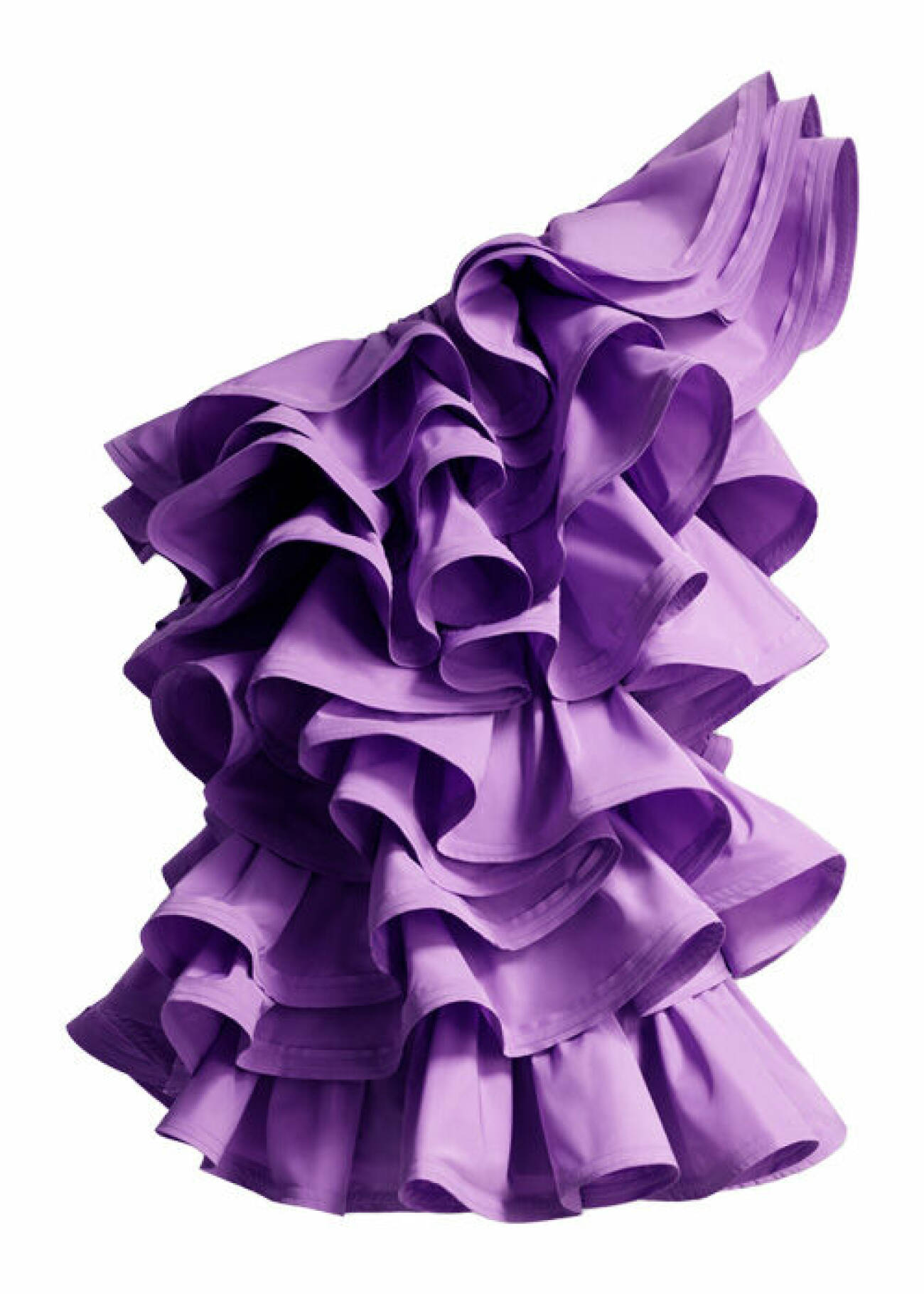 lila off shoulder klänning från H&amp;M Innovation Metaverse Design Story