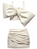 vit rosettblus med kort kjol från H&amp;M