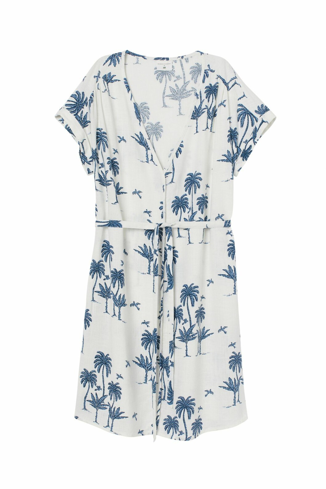 H&M x Desmond & Dempsey sommarkollektion 2020: blåvit klanning