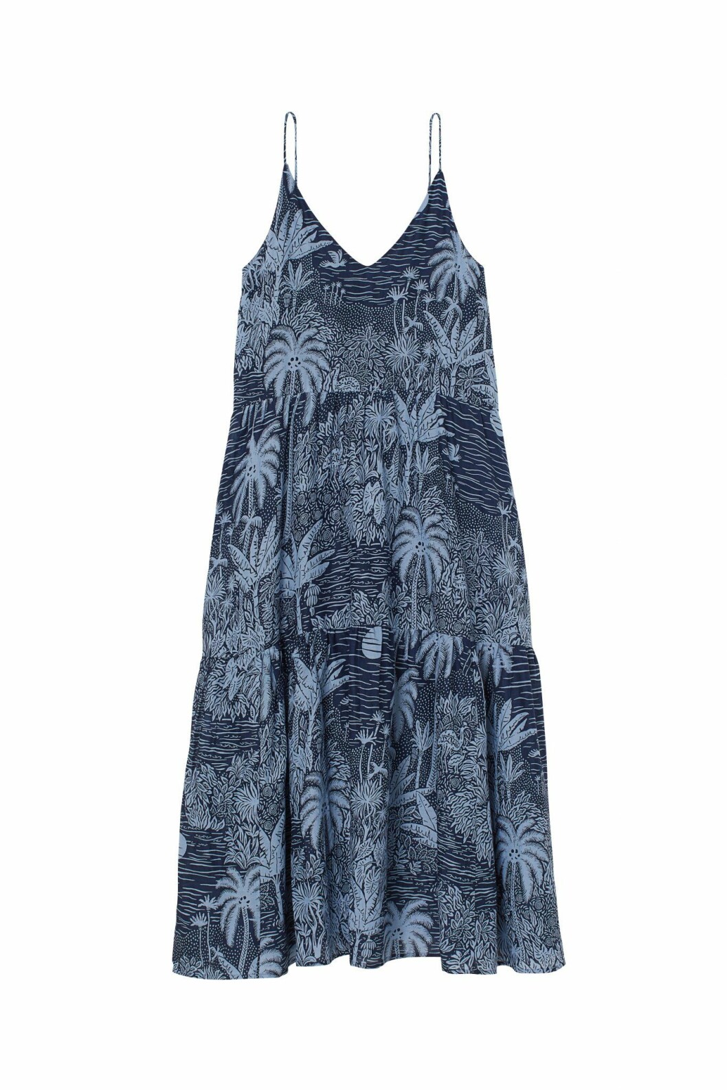 H&M x Desmond & Dempsey sommarkollektion 2020: bla klänning