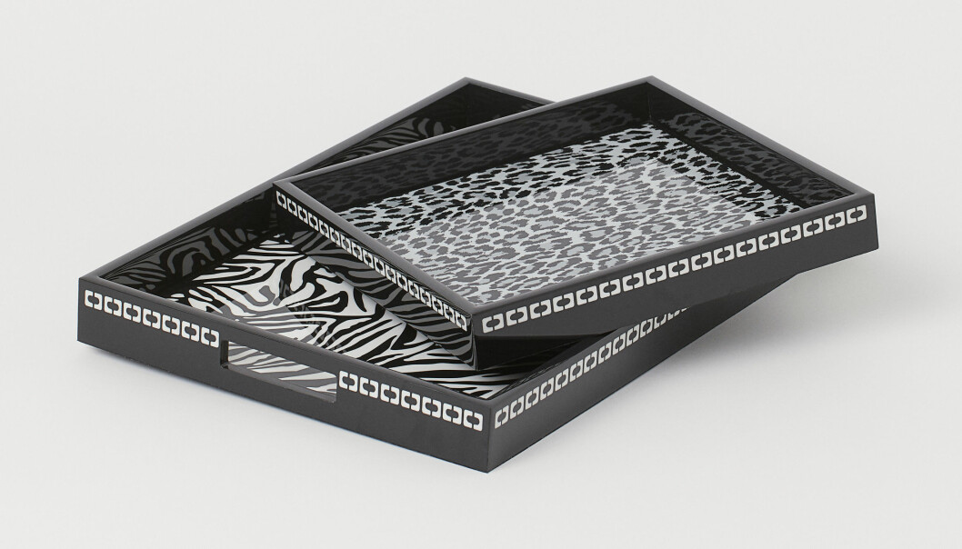 H&M home x Diane von Furstenberg djurmönstrade brickor