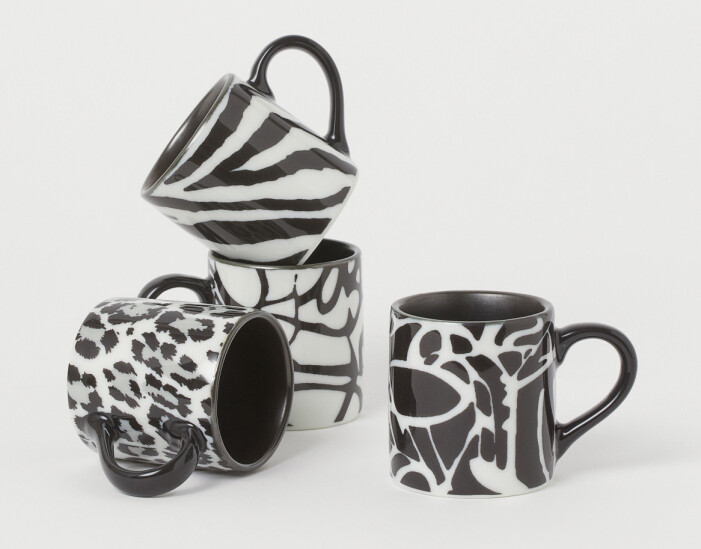 Hm home x Diane von Furstenberg espressokoppar med djurmönster
