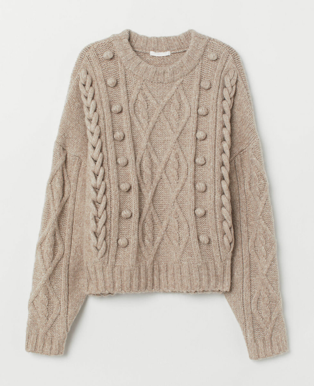 Beige stickad tröja från H&M