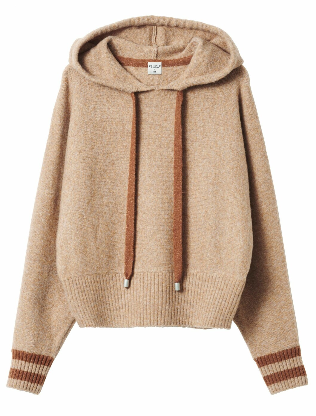 Pringle of Scotland x H&M, beige huvtröja