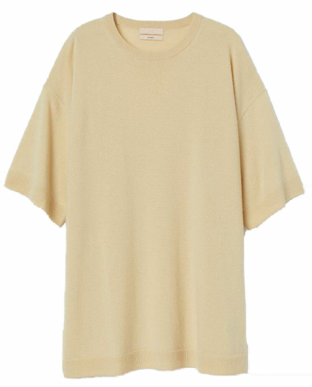 smörgul t-shirt i kashmir från H&amp;M premium collection.