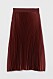 Vinröd plisserad kjol med hög midja och klädd resår från H&M.