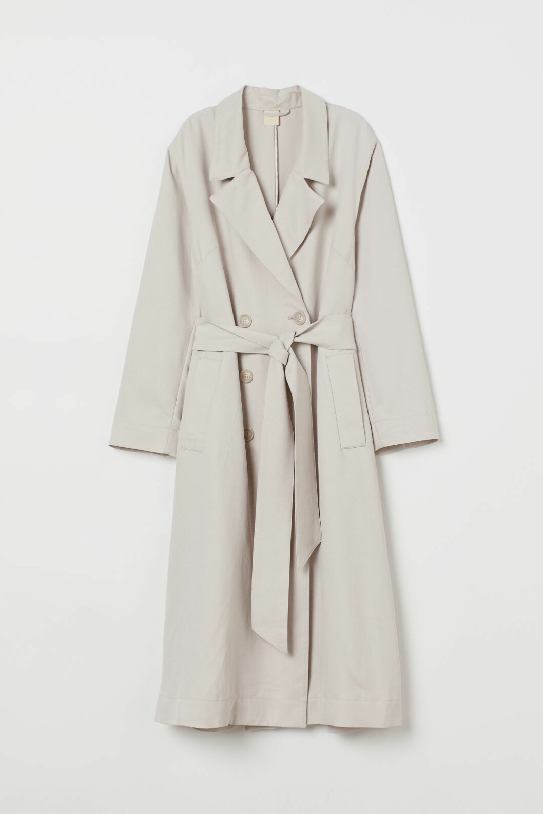 Enkel trenchcoat med knappar och skärp från h&m.