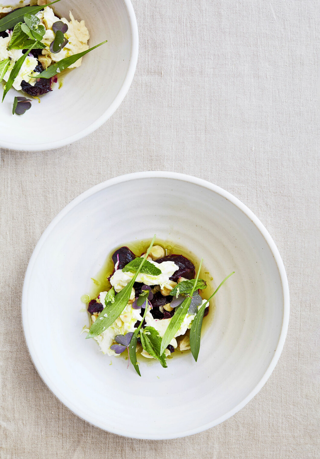 Höbakade rödbetor med burrata. Recept höbakade rödbetor