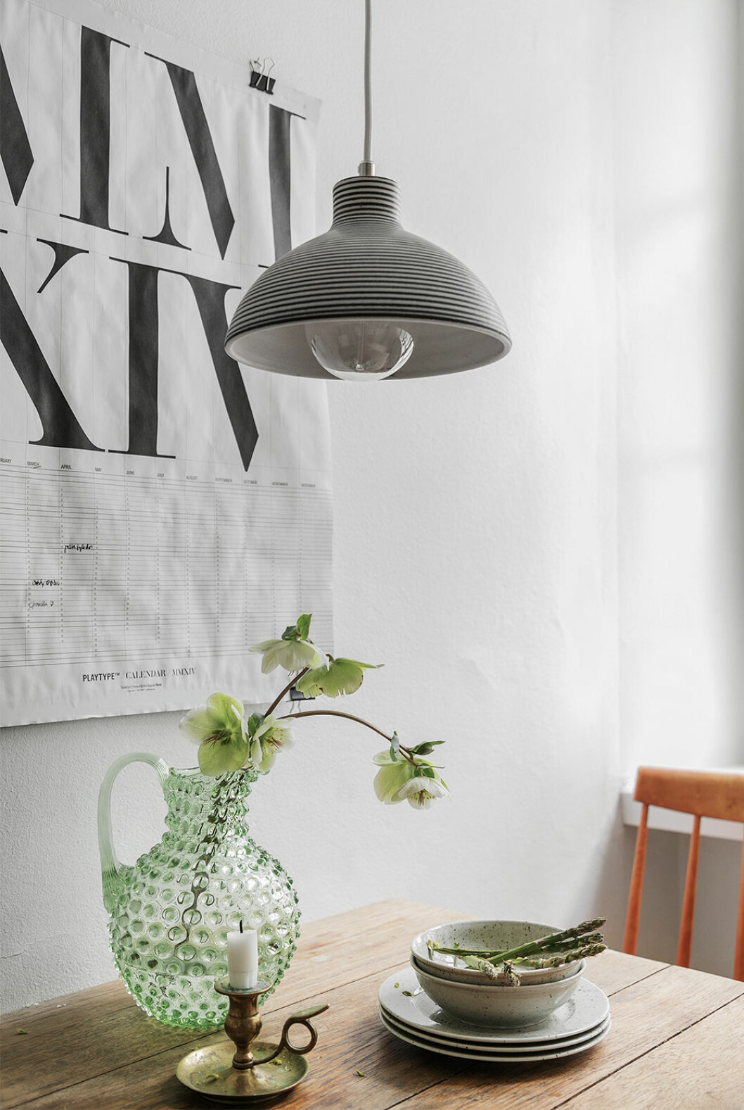 Gröna detaljer har blivit en favorit hos såväl stylister som säljare. Foto: Erik Olsson Fastighetsförmedling Gröna detaljer är trendigt i homestyling