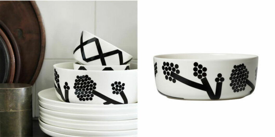 Serveringsskålen Hortensie från Marimekko.