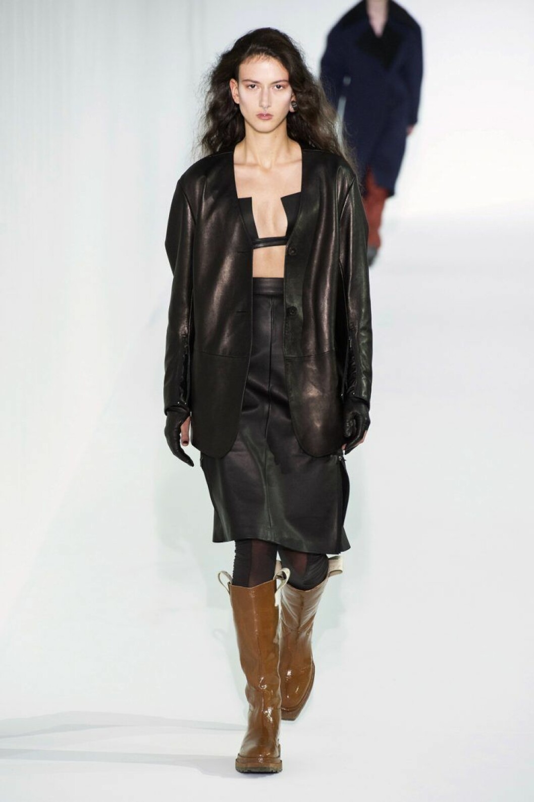 Acne Studios Acne Studios aw 19 svart läderkjol