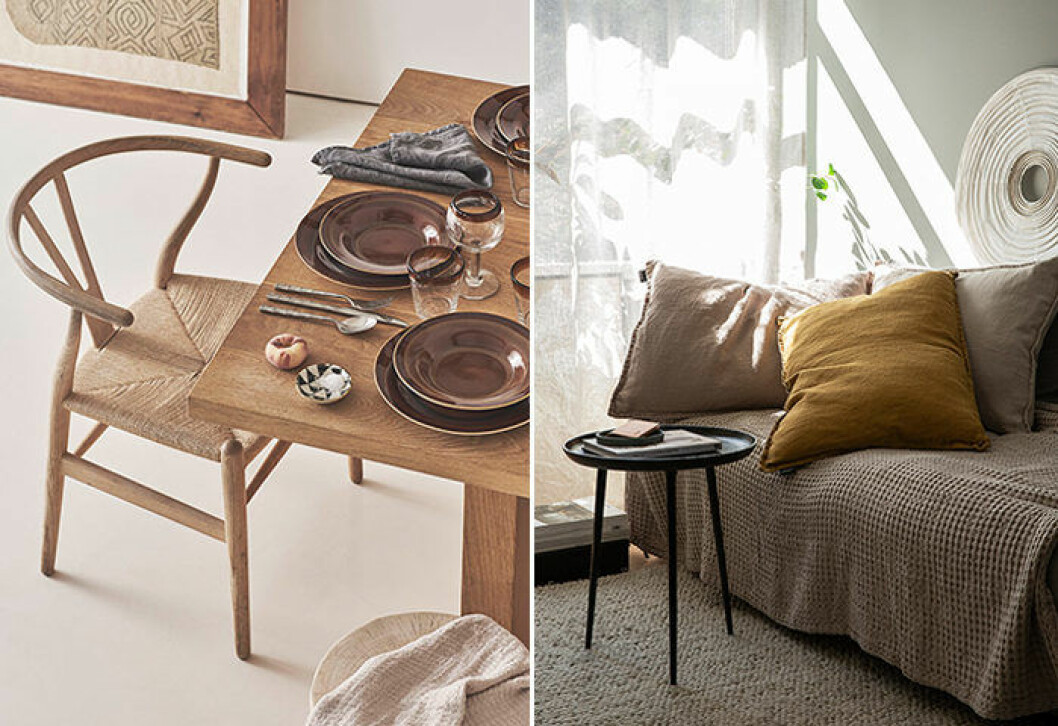 <em>Foto: Zara Home, Granit</em> Naturnära och harmoniskt är höstens stora inredningstrend