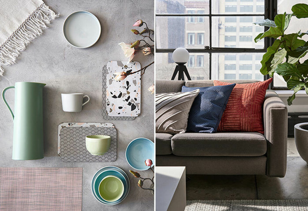 <em>Foto: Ikea, H&M Home</em> Retro är trendigt i höst