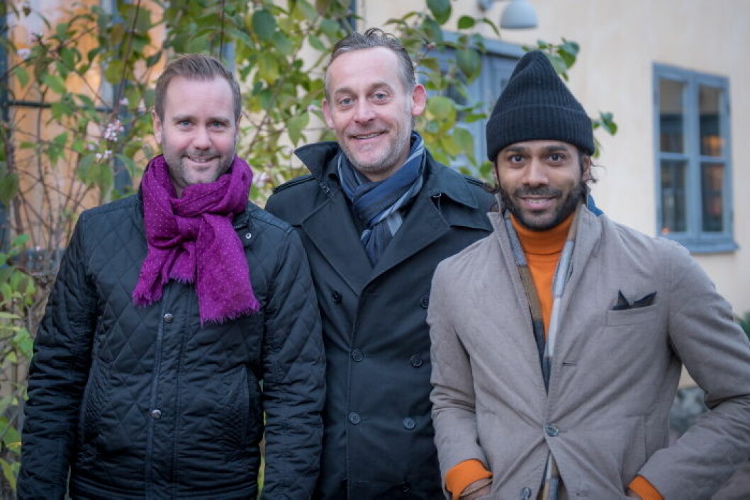 Thomas Johannson och Niklas Berglind med sällskap. Thomas Johannson och Niklas Berglind med sällskap.