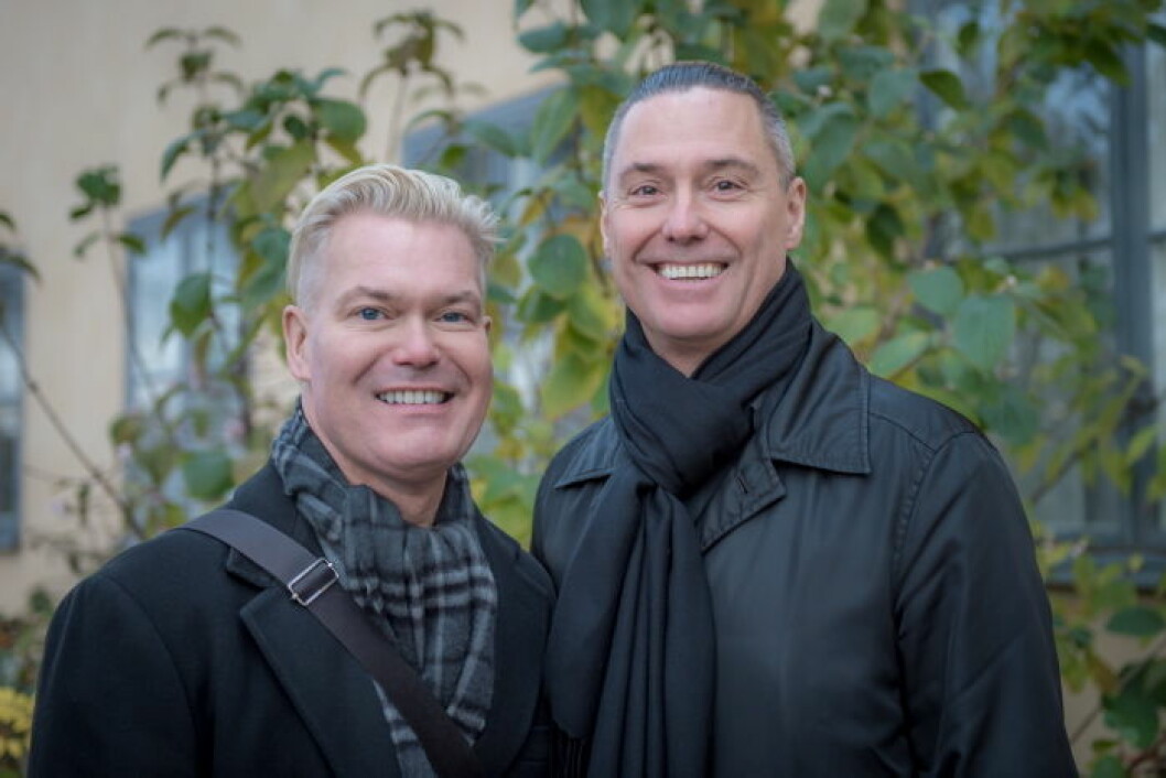 Ted Hesselbom och Peppe Bergström. Ted Hesselbom och Peppe Bergström.