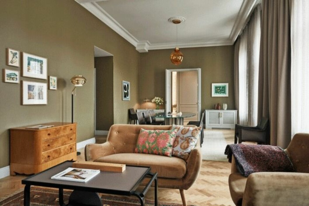St George Suite är en av hotellets sviter. En av sviterna på esignhotellet i Helsingfors