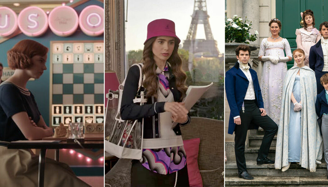 The Queens Gambit, Emily in Paris och Familjen Bridgerton