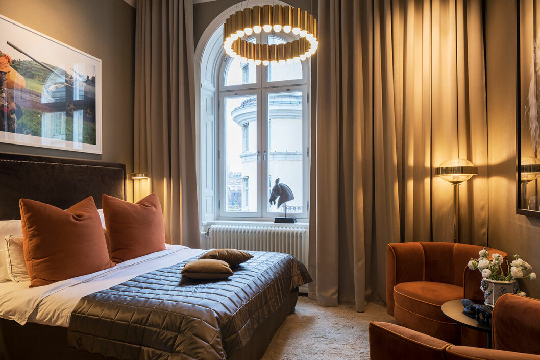 Lydmar hotel. Foto: Johan Nilsson Glamour i sovrummet