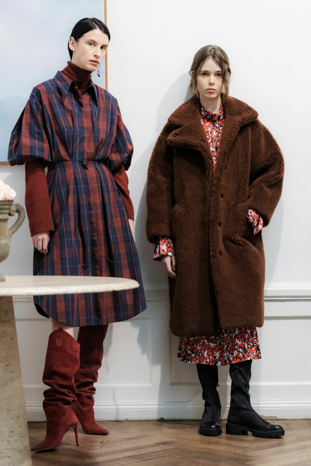 Rutigt och fuskpäls på House of Dagmars AW19–presentation