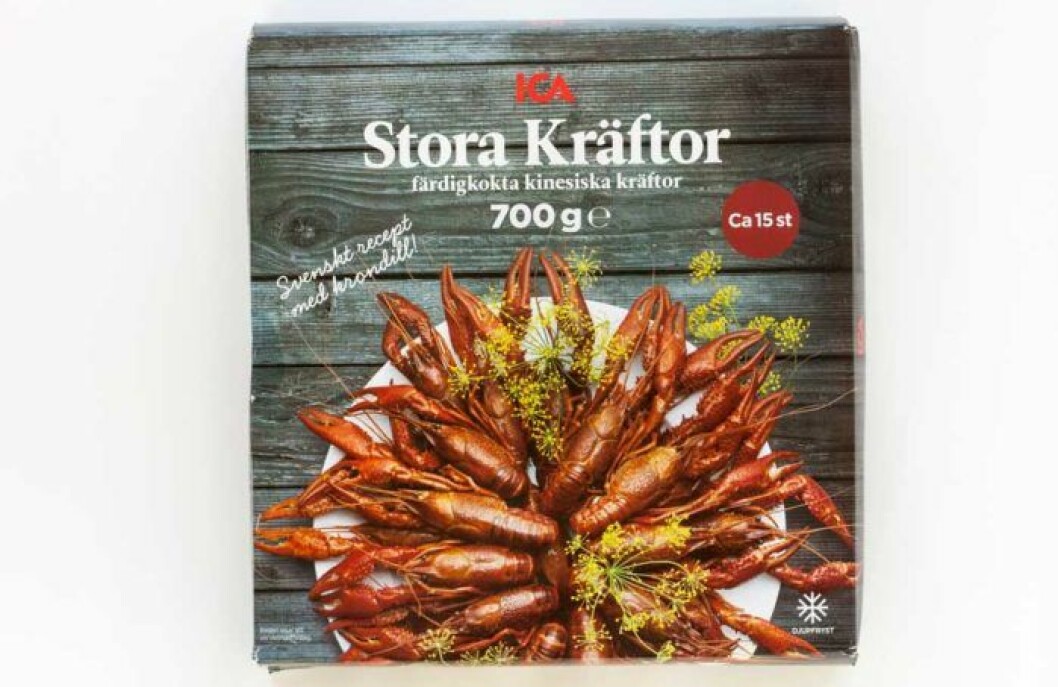 ICA stora frysta kräftor – Kina