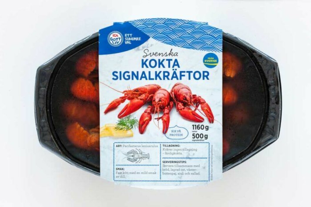 Ica ett sundare val svenska kokta signalkräftor