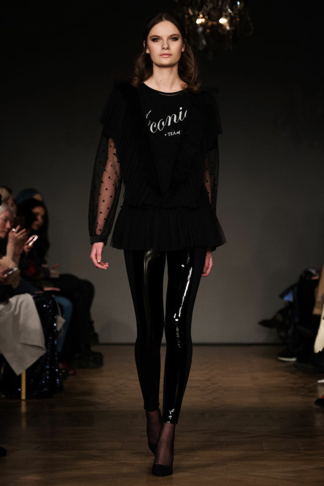 Ida Sjöstedt AW18 Lackbyxor i svart från Ida Sjöstedt AW18.