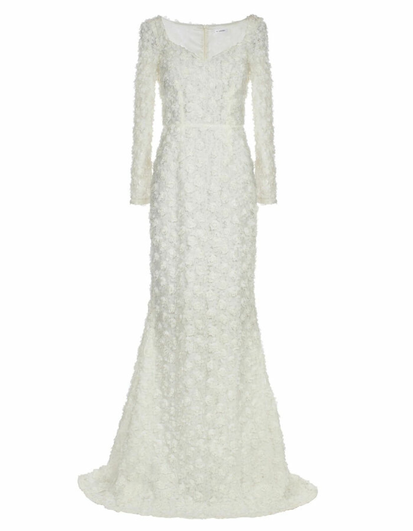 Ida Sjöstedt Selena Dress – lång brudklänning med blommor i 3D 2022