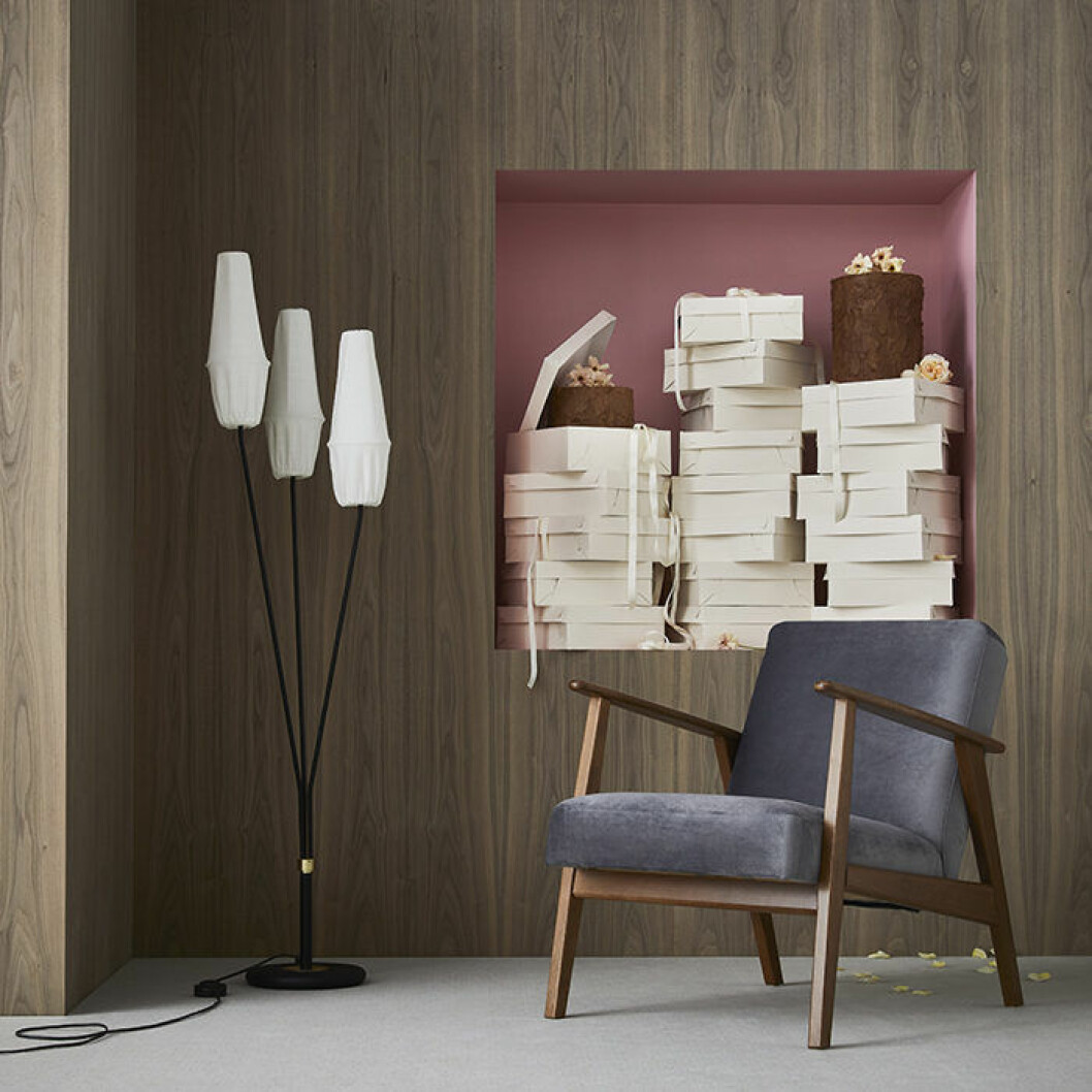 Ikea-lampa och fåtölj – inspirerade av 50- och 60-talet