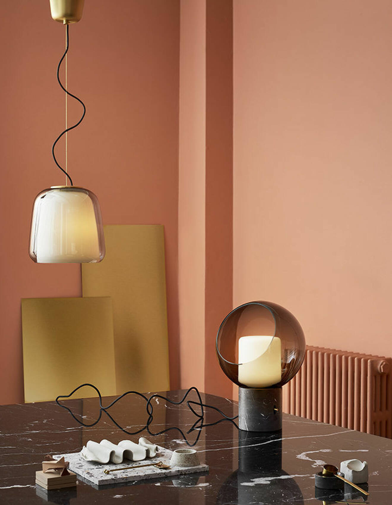 Ikeas höstnyheter – taklampa och bordslampa